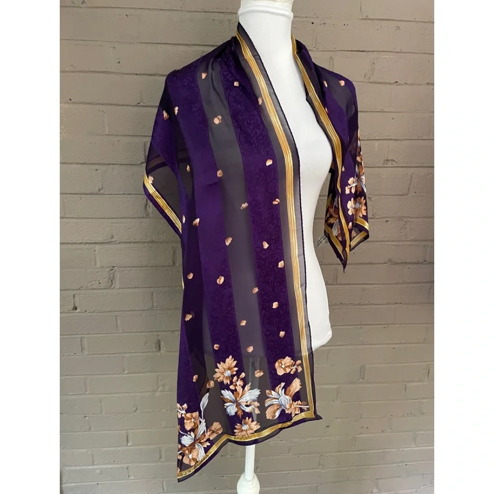 Anne Klein vintage silk scarf